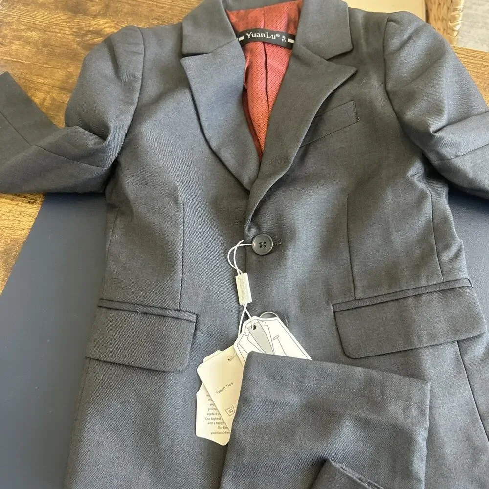 YuanLu Boys Suit for Kids Tuxedo Wedding Ring Bearer Outfit 3t